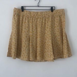 MadeWell 3x Pull-On Swing Mini Skirt in Piccola Flora NWT